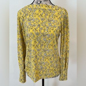 Yellow & White Blouse Small